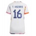 België Thorgan Hazard #16 Voetbalkleding Uitshirt Dames WK 2022 Korte Mouwen